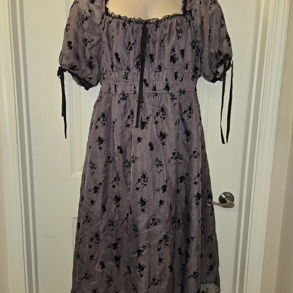 Cider XL & 2X Brand new Purple Floral Dress